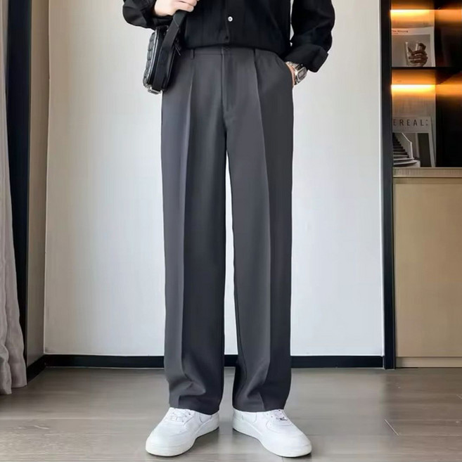 맨인모드 남성용 핀턱 와이드 슬랙스 D0004