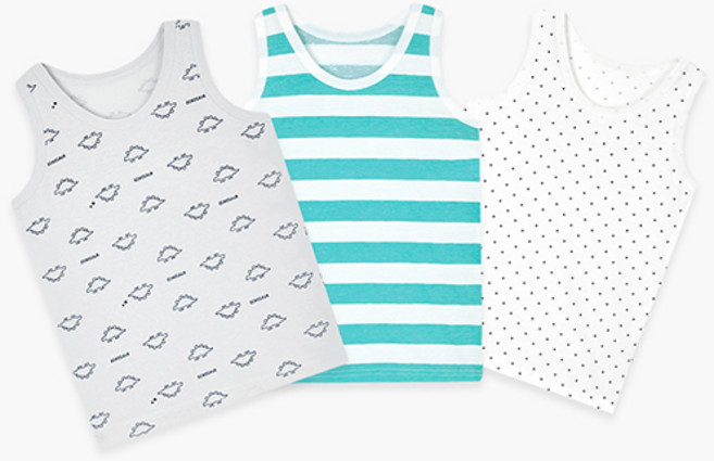 유니프랜드 남아용 라인 디노 런닝 3종 세트