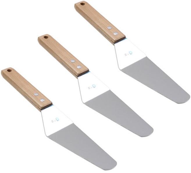 나무 손잡이 삼각 스패치, 혼합색상, 3개