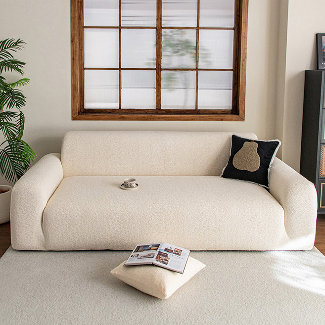 러빙랩 플랙시아 고탄력 만능 쇼파커버, 아이보리, 1개