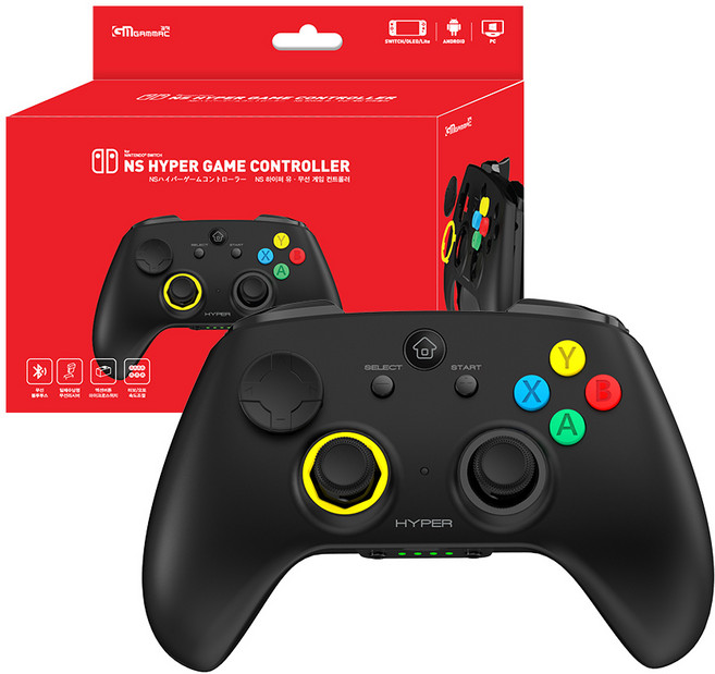 겜맥 하이퍼 유무선 컨트롤러, KMNS-313, 1개