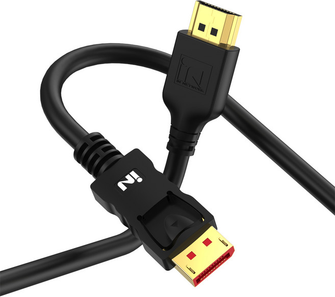 인네트워크 4K UHD 60Hz 지원 DP to HDMI 모니터 영상 변환 케이블 IN-DH60, 1개, 2m