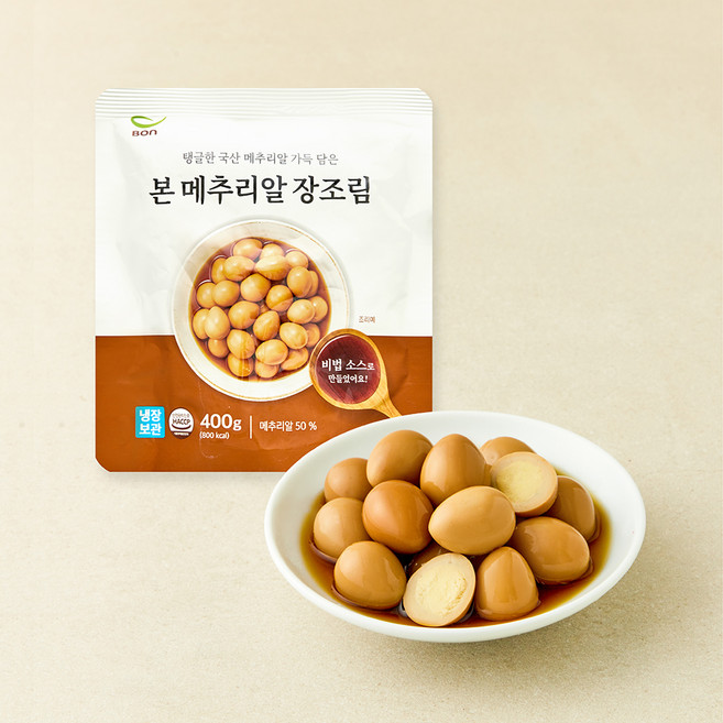 본죽 본 메추리알 장조림, 400g, 1개