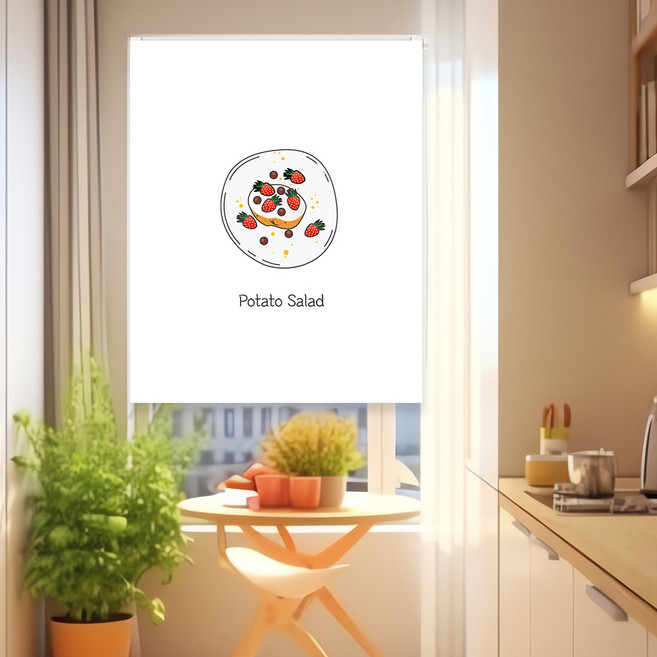 포테이토샐러드 실사롤스크린 일반원단