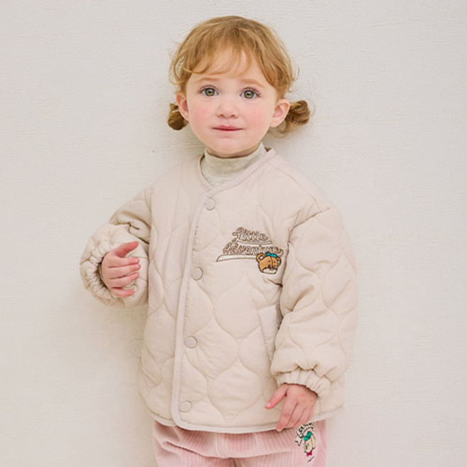 밀크마일 아동용 리틀베어 퀼팅 점퍼