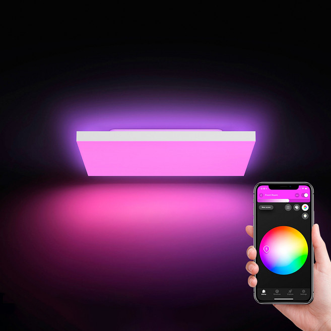 필립스휴 앰비언스 다츄라 스퀘어 LED 사각 방등, 화이트 + 컬러