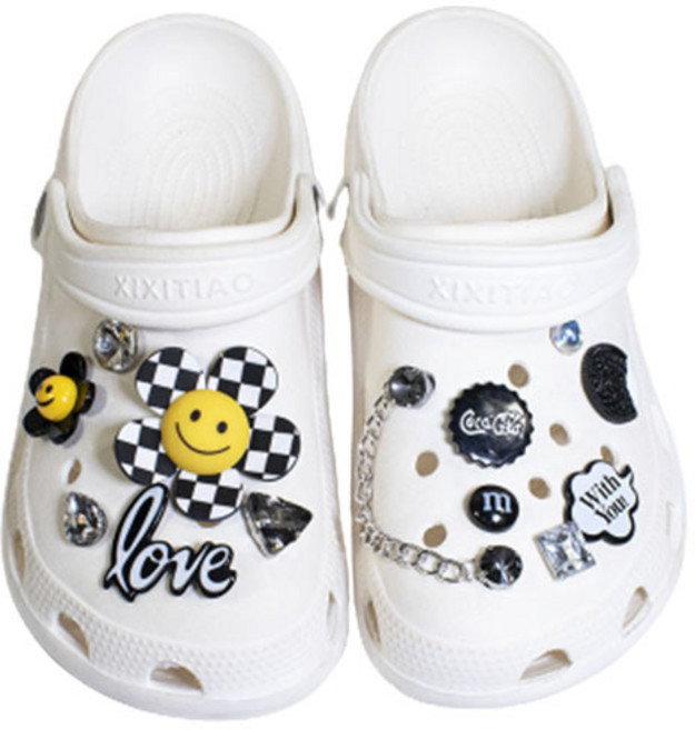 Starium 格紋向日葵寶石復古飾品配件組