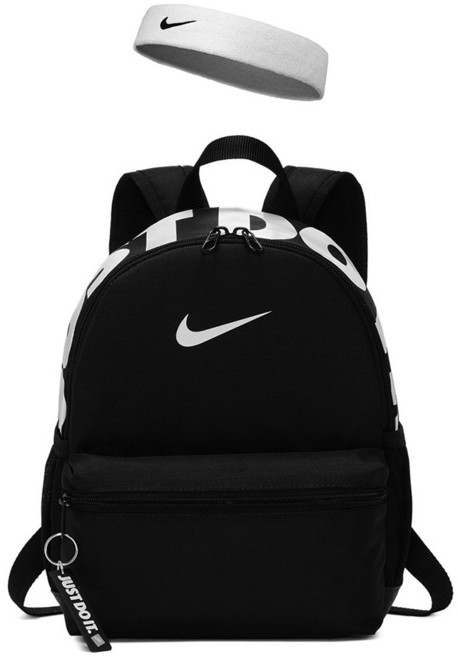 나이키 미니백팩 + 헤어밴드, 블랙(백팩), 화이트(헤어밴드), 1개