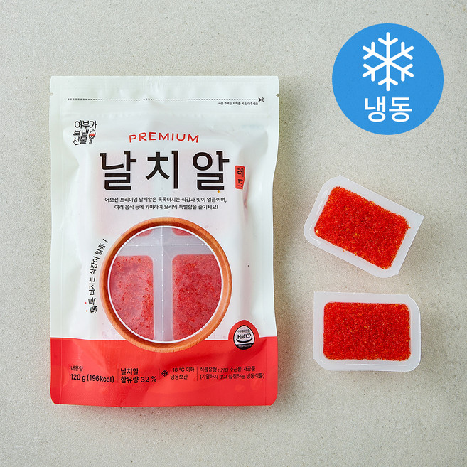 어보선 프리미엄 날치알 레드 (냉동), 1개, 120g