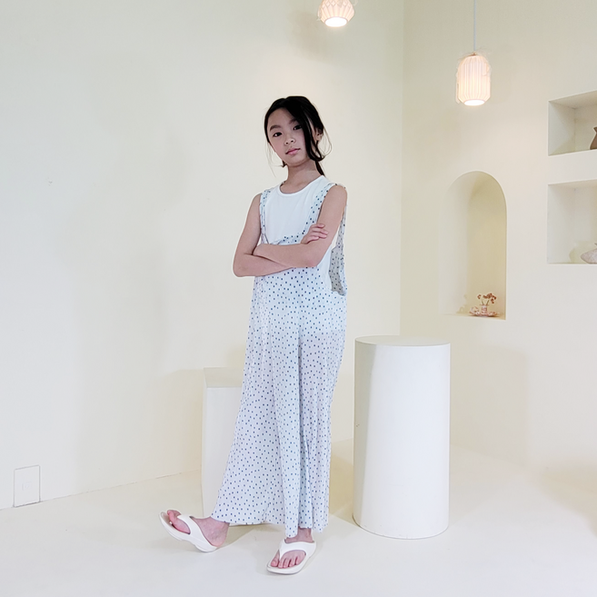 나노핏 아동용 플리츠 멜빵바지