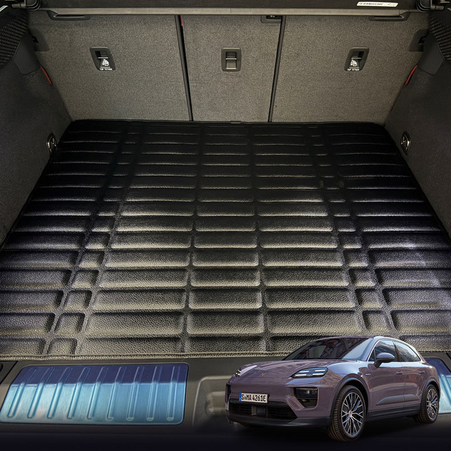 카마루 가죽 트렁크매트, 블랙, 포르쉐 마칸 EV