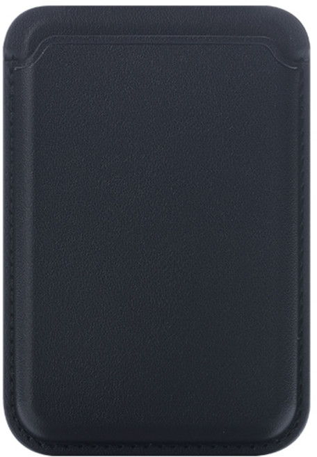 신지모루 자력강화 3장 수납 맥세이프 M 비카 가죽 카드지갑 케이스, 네이비, 1개