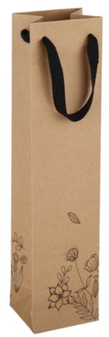 동성지공사 1병용 크라프트 쇼핑백, 꽃, 5개