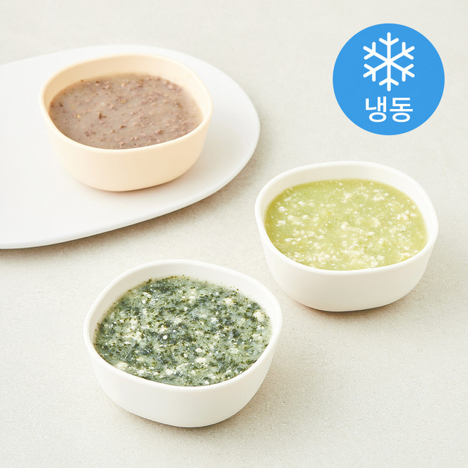 이너프 1~2단계 미음 3팩 6일 식단 C세트 300g (냉동), 1세트