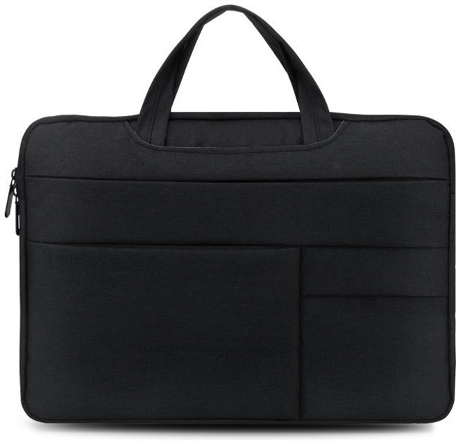 코딩 멀티 포켓 노트북 파우치 가방 KD-19, 블랙, 1개
