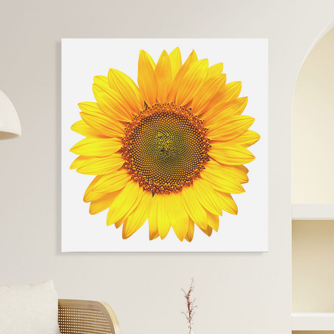 세잔느화실 골드해바라기 풍수인테리어 캔버스 액자 12 해바라기 일러스트5, 12.해바라기 일러스트5