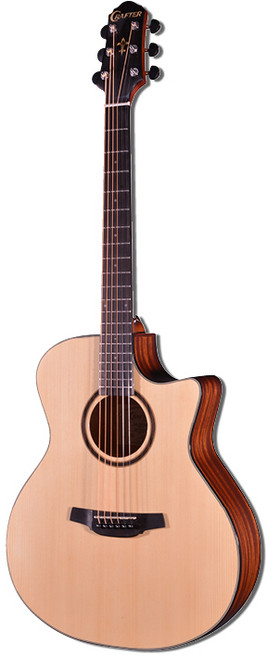 크래프터 어쿠스틱 기타 그랜드오디토리움 컷어웨이 프리앰프장착, 내추럴(스프러스 + 마호가니), HG-250CE/N, 1개