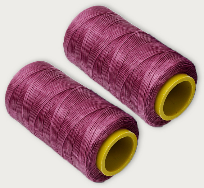 가죽공예 왁스실 초사용 1mm x 220m, 플럼, 2개