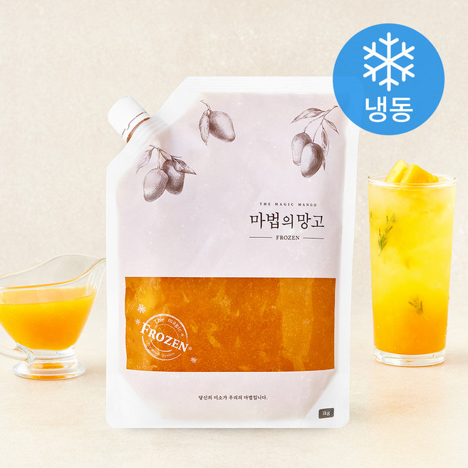 마법의딸기 마법의 망고 (냉동), 1개, 1kg