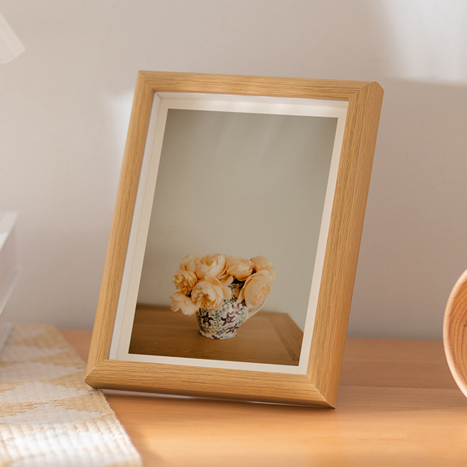 쿠미핸즈 상장 자격증 보관 거실 다용도 액자, 1개, 네추럴우드