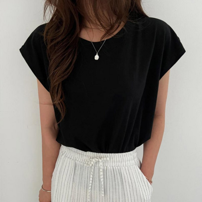 난닝구 여성용 실베코 라운드 티셔츠