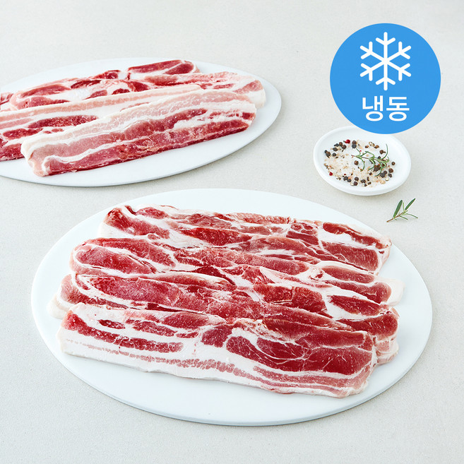 스페인산 듀록 삼겹살 구이용 (냉동), 2개, 5kg