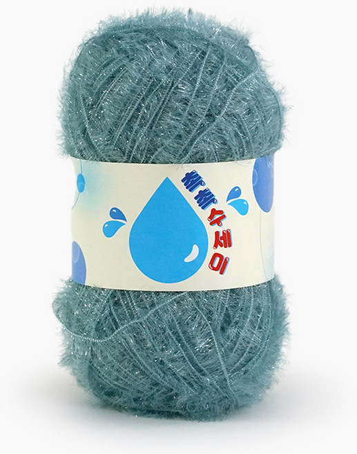 쎄비 촉촉 수세미실, 밝은터키블루, 1개