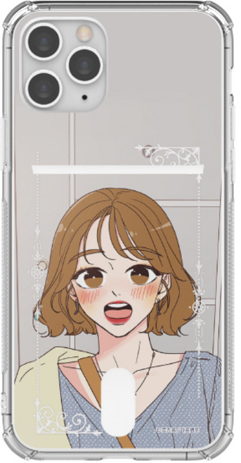 취향저격 그녀 투명방탄 카드 휴대폰 케이스