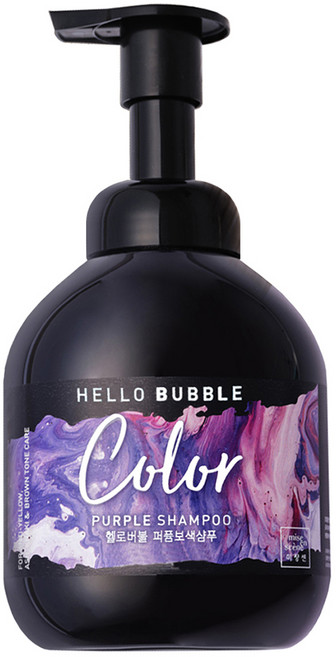 mise en scene 魅尚萱 Hello Bubble Color Purple補色洗髮精 英國梨與小蒼蘭香, 400ml, 1瓶