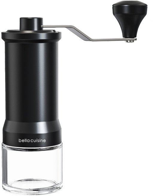 벨라쿠진 핸드밀 수동 커피 그라인더 원두 분쇄기, 65ml, 혼합색상, 1개