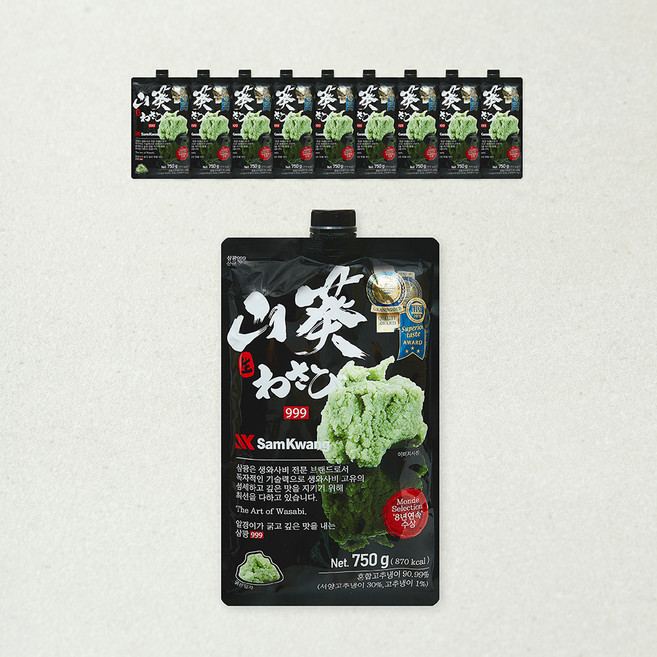 삼광 999 와사비, 750g, 10개