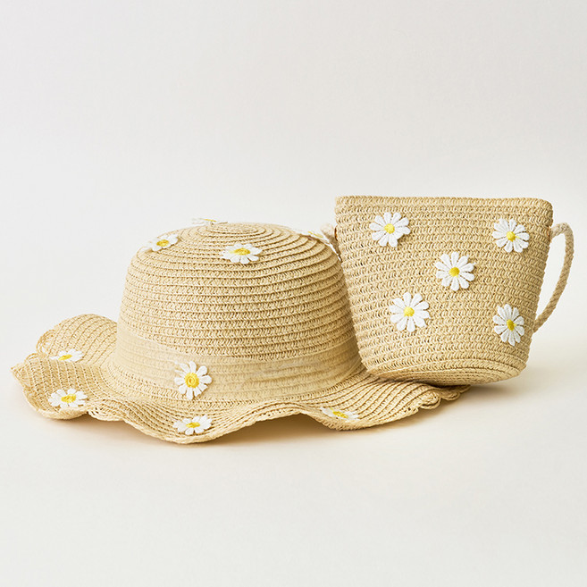 베베쥬 여아용 데이지 모자 가방 세트