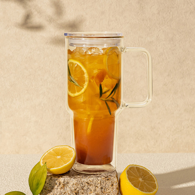 몬즈 메종오브제 내열유리 더블월 이중 퀜처 텀블러, 1개, 750ml