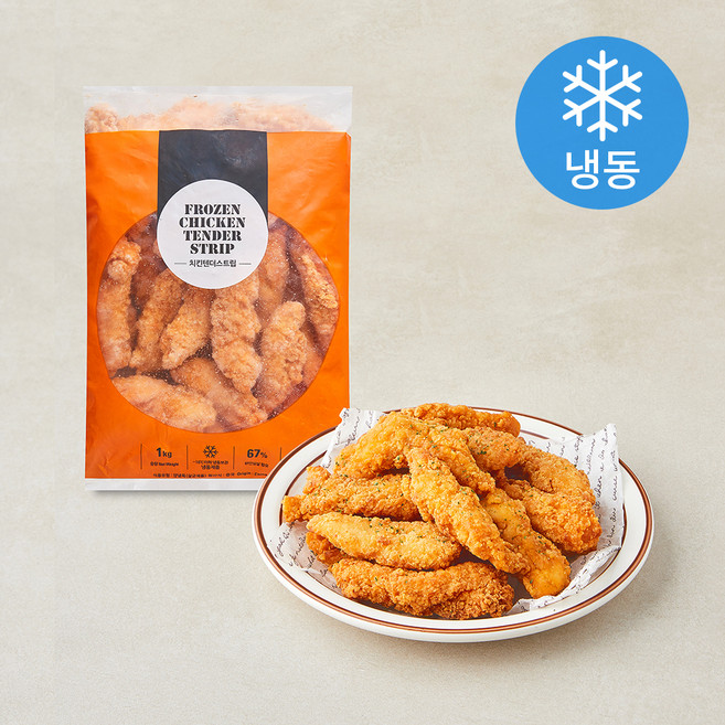 치킨텐더 스트립 (냉동), 1kg, 1개