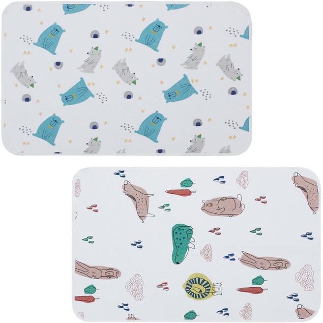 예꼬맘 아기 방수 패드, 랜덤발송, 2개