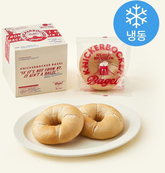 니커버커베이글 플레인 베이글 3개입 (냉동), 348g, 1개