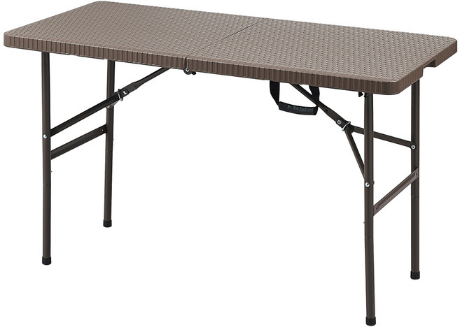캠선생 아웃탑 폴딩 프리미엄 브로몰딩 테이블, 브라운