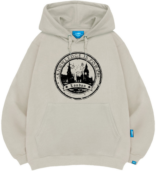 엘라모 기모H 런던 후드티