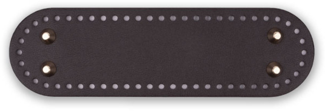 징가방바닥 타원형 뜨개질도구 24 x 7 cm, 다크브라운, 1개