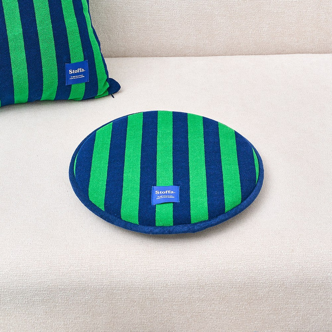 모던하우스 마켓 스트라이프 테리 원형방석 D35