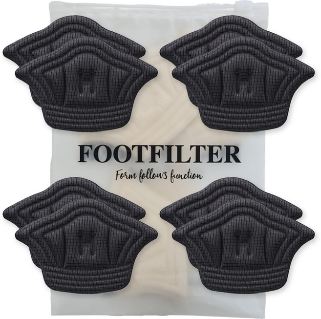 풋필터 신발 뒤꿈치 쿠션 패드 2p