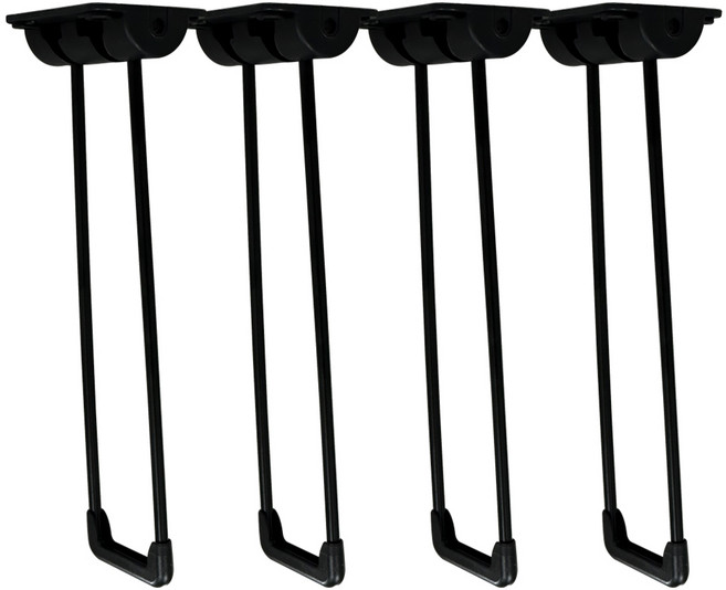 스토리퍼니쳐 국내생산 분체도장 7파이 스틸 상다리 4P, 블랙