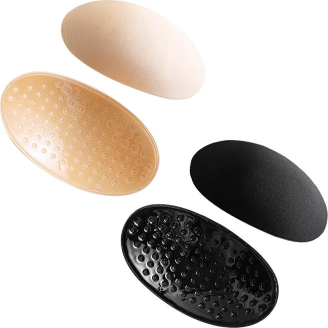 볼륨업 에어홀 어깨 실리콘 패드 4p