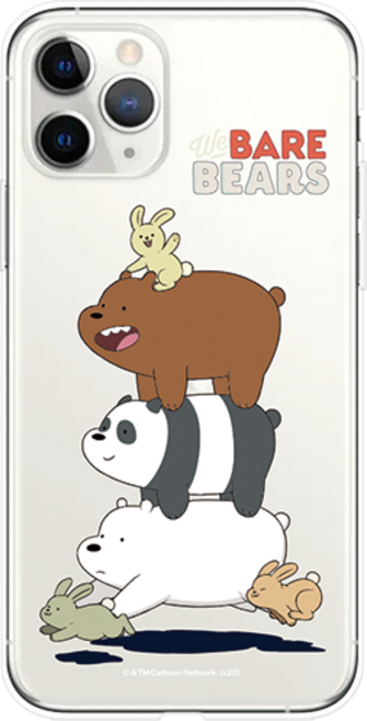 위베어베어스 해피 클리어 휴대폰 케이스