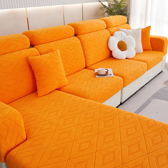 데이소이 미니멀 스타일 소파커버, 06 오렌지, 1개