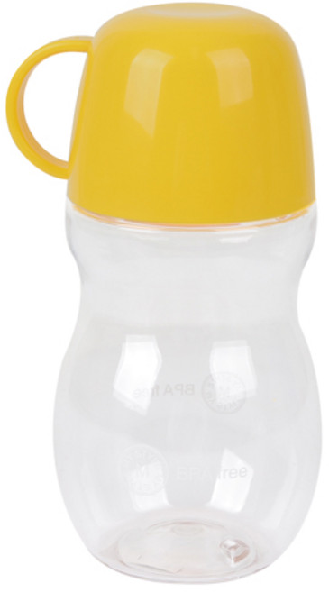 피넛컵 물병, 옐로우, 350ml, 1개