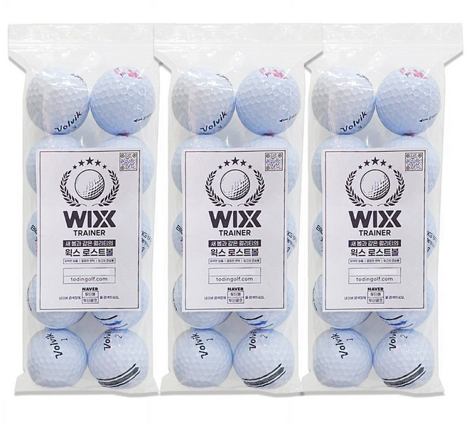 브랜드혼합 골프공 로스트볼 A+, 화이트, 10개입, 3개