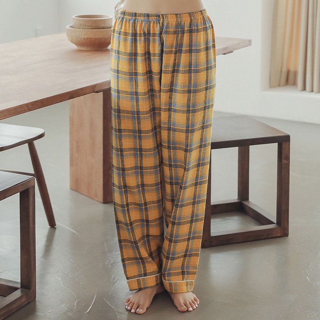 글램공감 커플용 미르 체크 파자마 바지