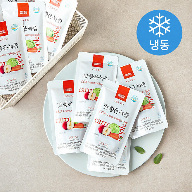 프로즌프레시 맛 좋은 녹즙 CCA주스 10개입 (냉동), 1개, 1.2L