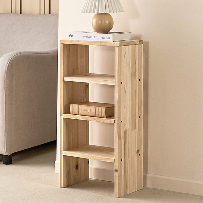 양지가구 원목 양발이 선반 310, 삼나무, 4단